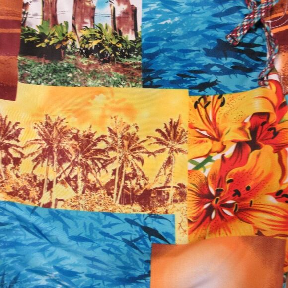 ROBERT GRAHAM Hawaiian Swim Shorts Swim Trunks Size 40 Tropical AOP Board Shorts - Picture 5 of 16